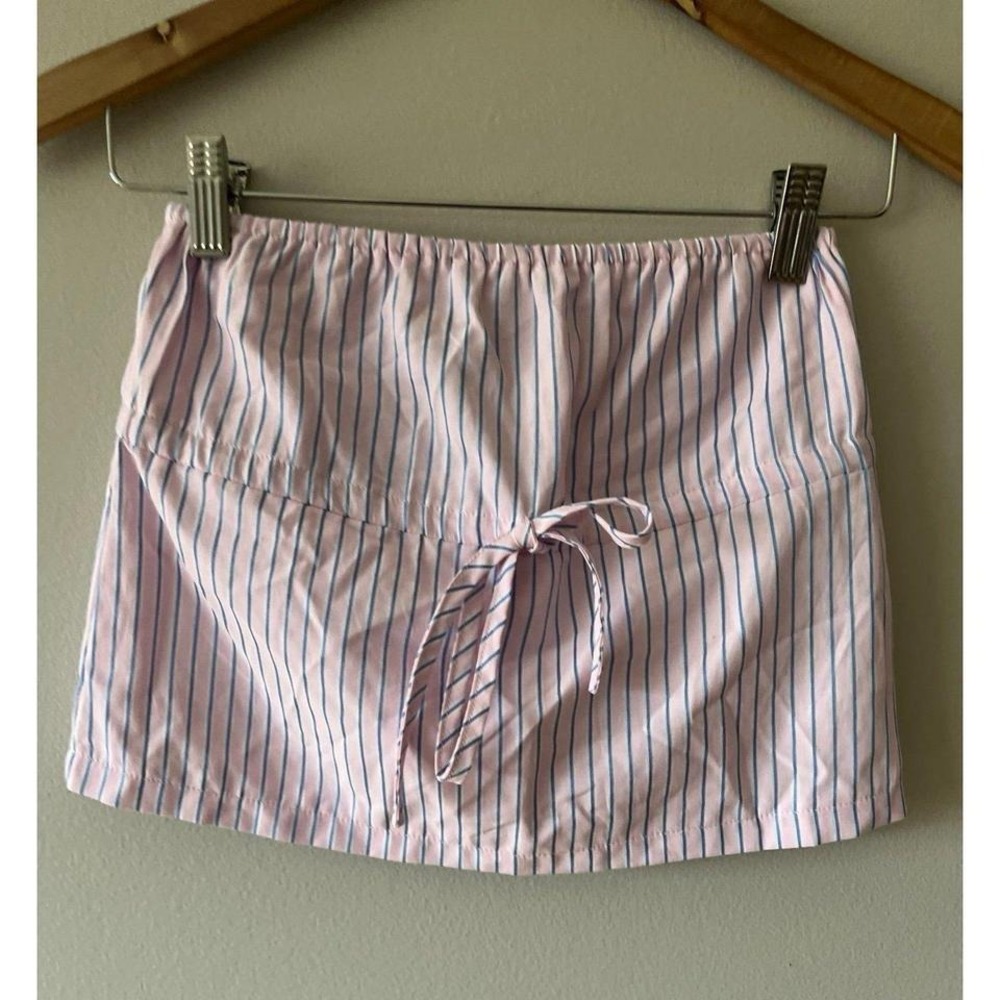 Edikted Augusta Pinstripe Strapless Top XS NWT